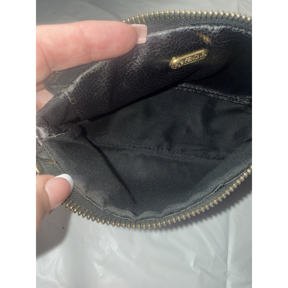 Authentic Fendi Leather Case Wallet Pouch Vintage Clutch - Picture 2 of 16
